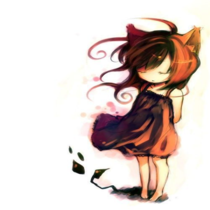 Cute fox chibi girl Roblox decal