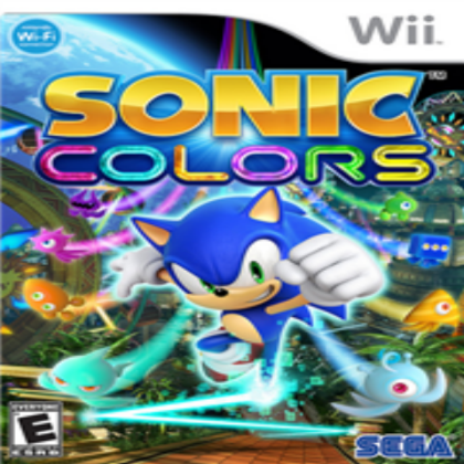 Sonic Colors Wii box art Roblox decal