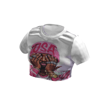 Vintage Style Cropped T-shirt thumbnail