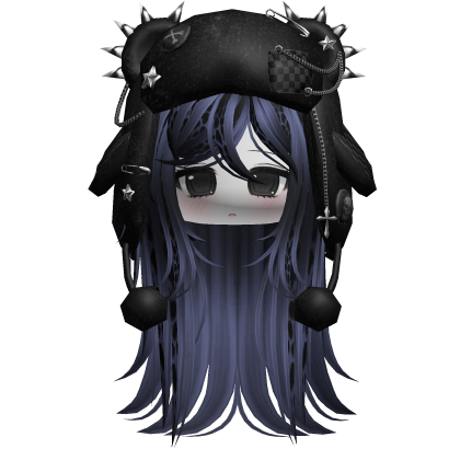 Wispy Scene Cut W/ Punk Ushanka Navy Leopard