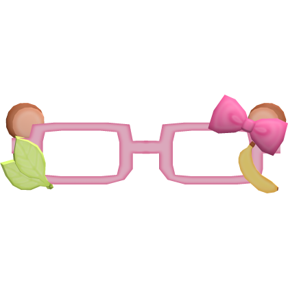 🍌🐵🍃 cute lala monkey glasses Roblox item
