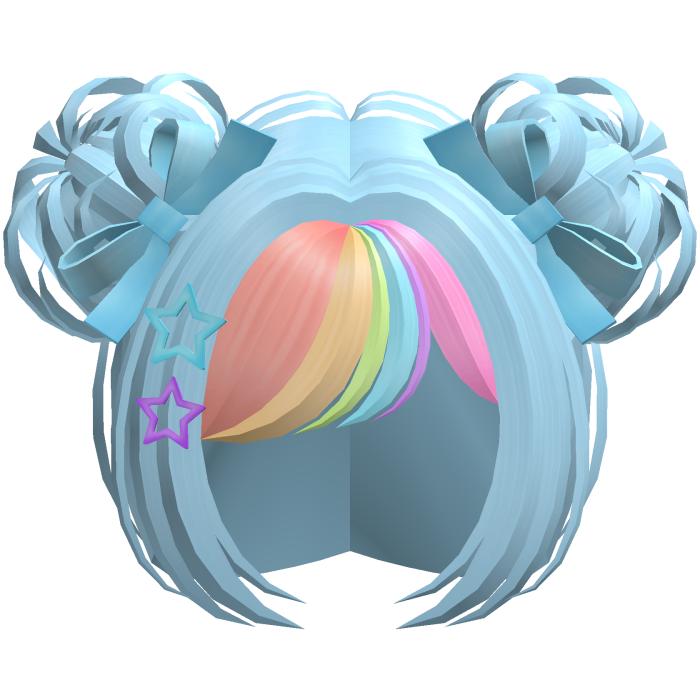 Cute Kawaii Rainbow Dash Starry Buns