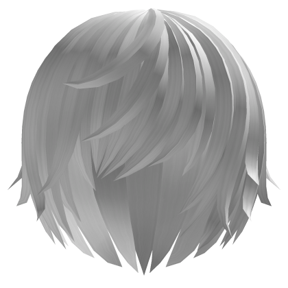 (;´༎҂ ᆺ ᗜ ༎`) Emo Fantasy Anime Hair ҂ White Roblox item