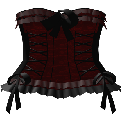 ⸸꒱ red/black gothic babydoll corset princess dress