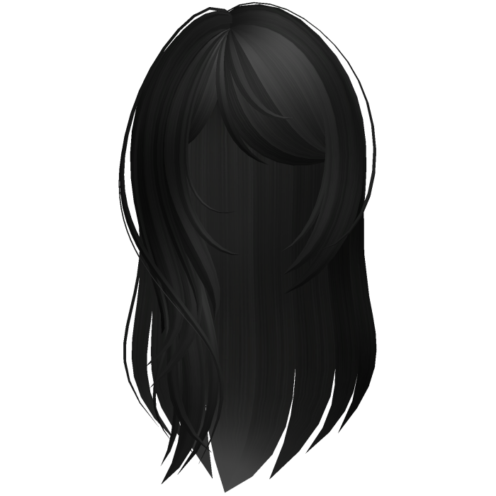 long layered side swept bangs hair black
