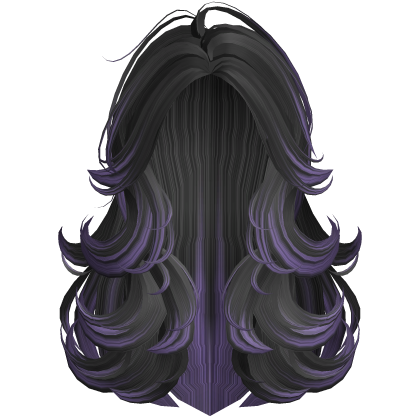 Dark Purple & Black Fluffy Layered Hair