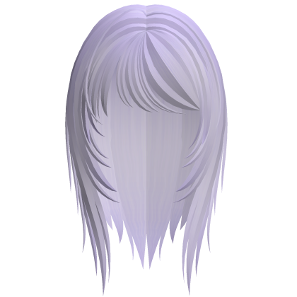 wispy emo scene hair (light purple) Roblox item