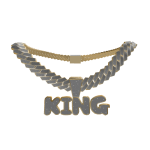 Iced Out Gold King Chain
