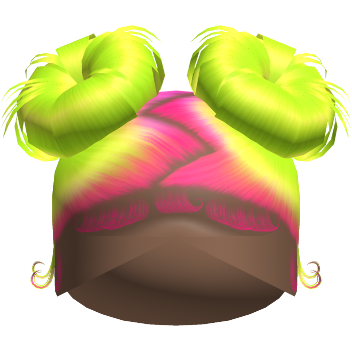 Doll Zig-Zag Part Double Buns (Scene)