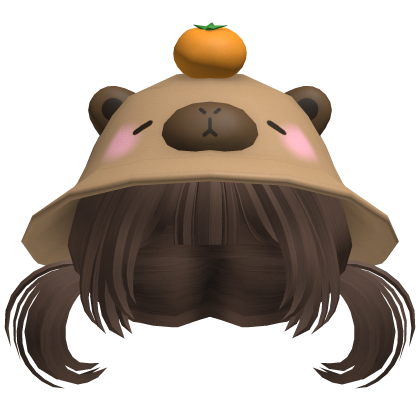 Capybara Hat Pigtail Hair 🍊 thumbnail