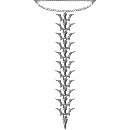 Silver Vertebrae Spine Necklace