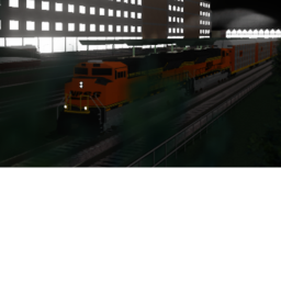 look at the cool trains
