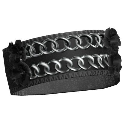 3.0 Black Silver Y2K Emo Flower Arm Bracelet Chain