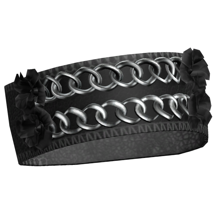 3.0 Black Silver Y2K Emo Flower Arm Bracelet Chain