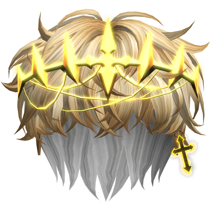 Celestial Prince Blonde & Gold Emissive Hair