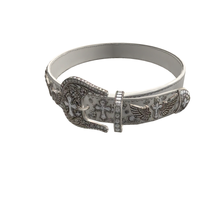 Angel Wing Rhinestone Western Belt