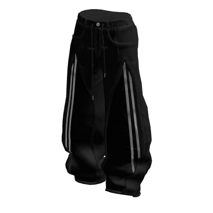 Y2k Fashion Pants Black thumbnail
