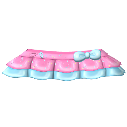 Cute Pink and Blue Tweencore Bow Skirt