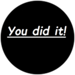 You completed the puzzle!