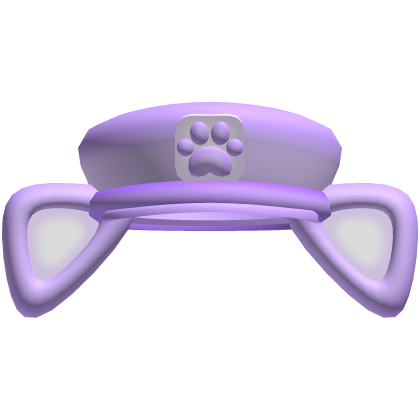 . ‿ ♡ cute mailman hat w cat ears in purple