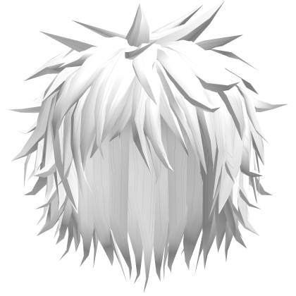 white emo hair