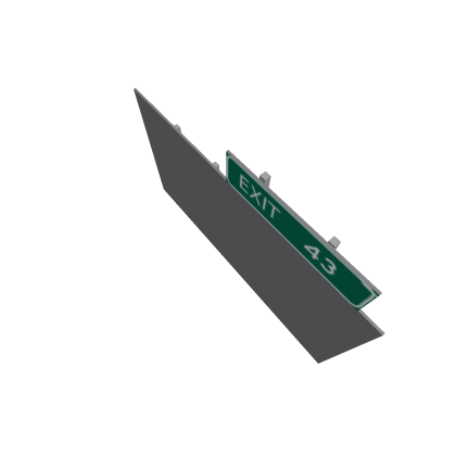 Highway Sign With Exit (New York)