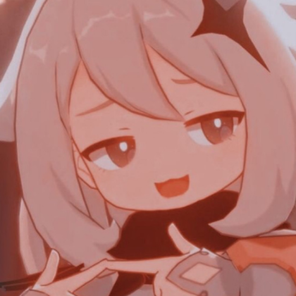 Aesthetic anime girl | Genshin | Orange Roblox decal