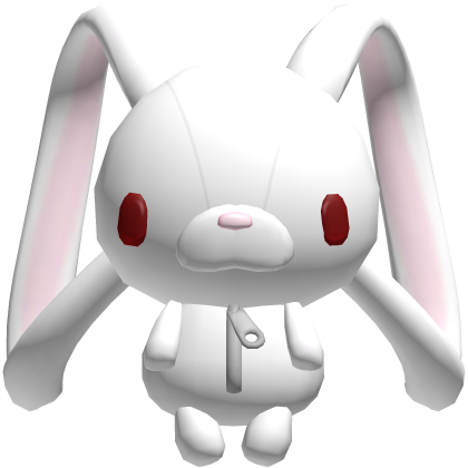 ♡ : (3.0) kawaii white emo bunny backpack