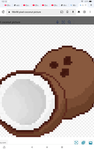Cute ducks like coconuts