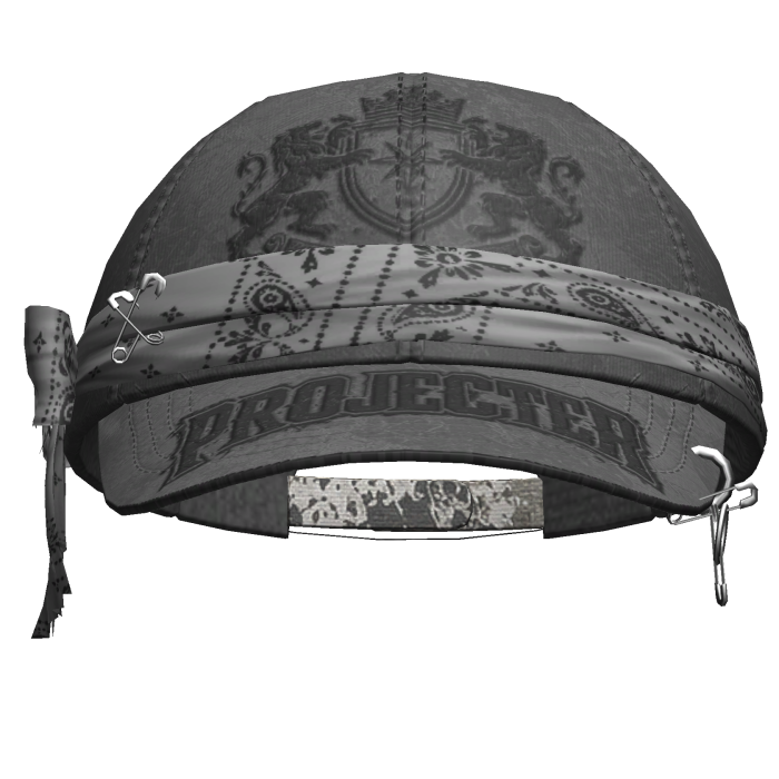 Y2k Bandana Cap Grey
