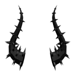 Black Spiked Horns