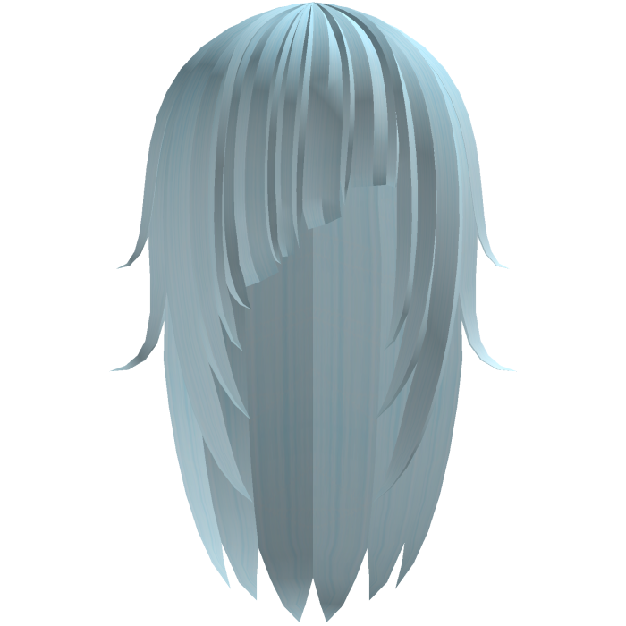 long messy moe emo hair with bangs ᨳ𐔌 blue 𐦯ᜊ