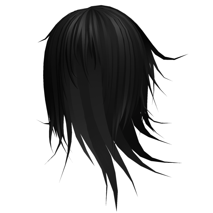 Black Long Emo Vkei Windy Model Hair 74. 