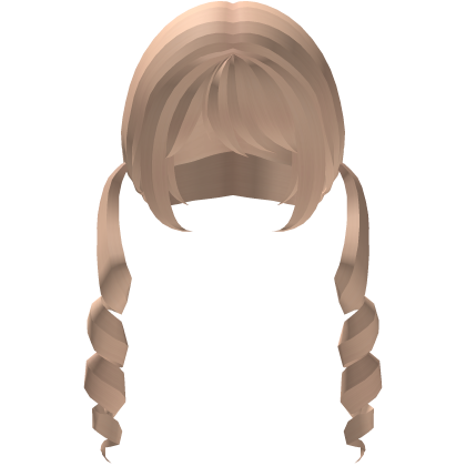 (FREE UGC) cute blonde pigtails ꒰code : tinie꒱ Roblox item