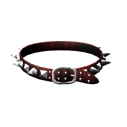 red gothic emo vkei spiked choker Roblox item