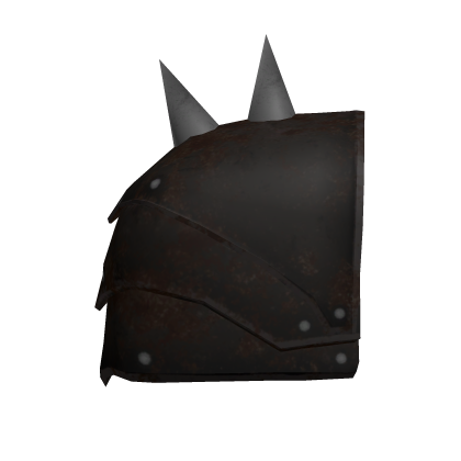 Right Spike Amour Shoulder Pad - Black thumbnail