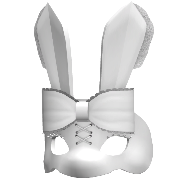 [NEW 🚨] Bunny Rabbit Masquerade Mask White