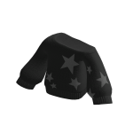 🍀Oversized Off Shoulder Star Sweatshirt (Gray)