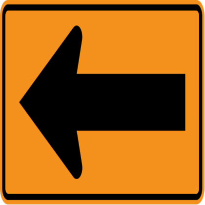 Directional Arrow Left Sign Roblox decal