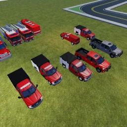 fire truck driving icon