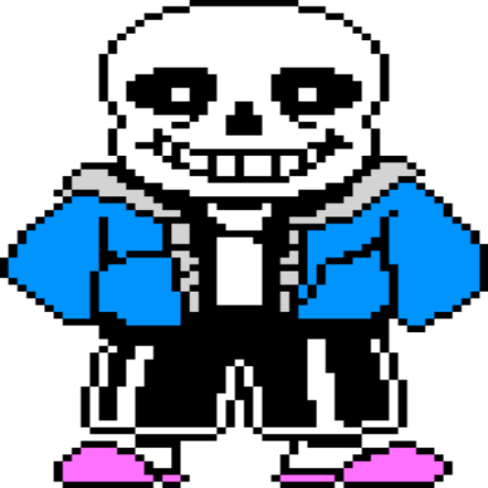 Sans Undertale Png Decal Sprite Coloured Pixel Art Roblox decal