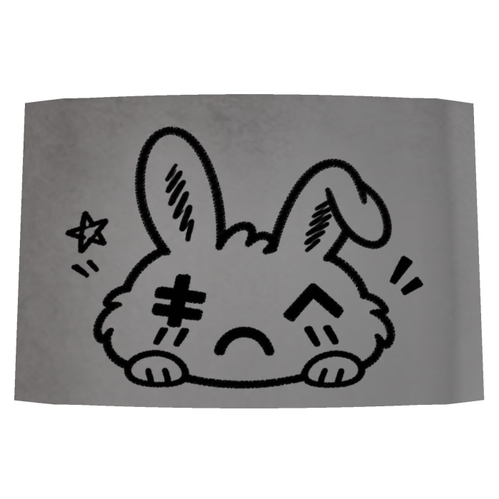 unlucky bunny drawing
