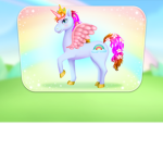 Unicorn princesses sparkle rainbows