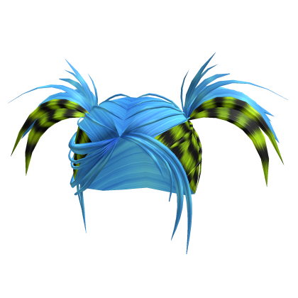 Mall Goth Scene Pigtails Neon Green Blue Raccoon Roblox item