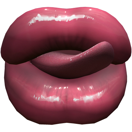 Huge Baddie Lips Tongue Pink Duck Y2K 2000s Doll
