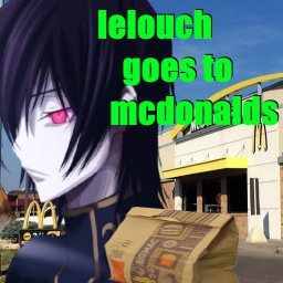 lelouch goes to mcdonalds