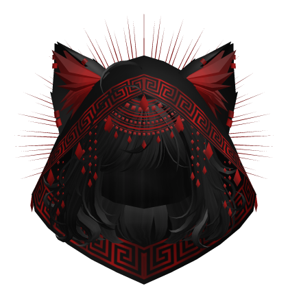 Egyptian Bob w/ Divine Red Black Hood