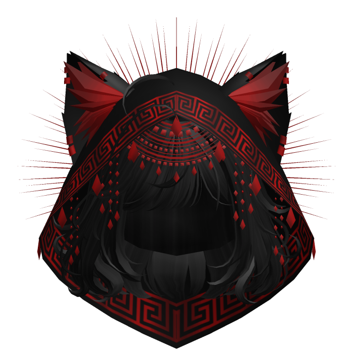 Egyptian Bob w/ Divine Red Black Hood