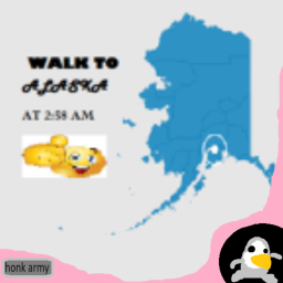 walk to alaska at 2:58 am