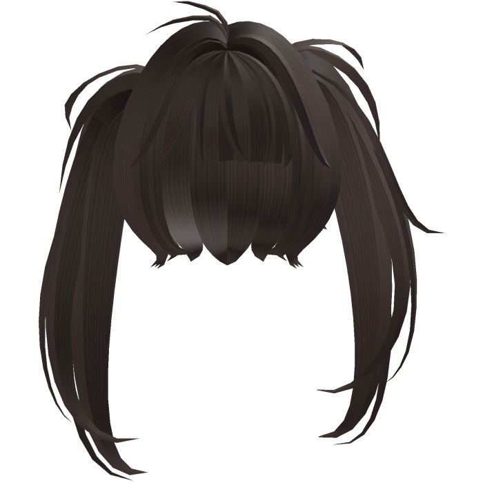 ♡ ; kawaii overgrown anime pigtails in brown